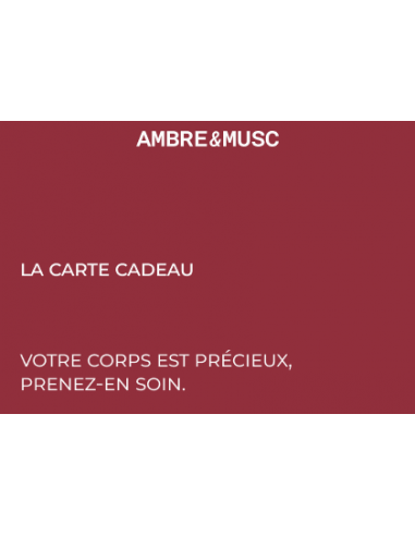 Carte Cadeau Ambre&Musc les ctes